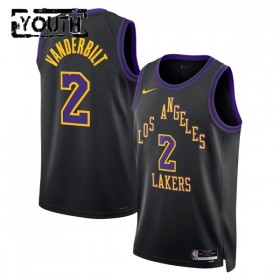 Camiseta Niños Los Angeles Lakers Jarred Vanderbilt 2025-26 Nike City Edition Negro Swingman